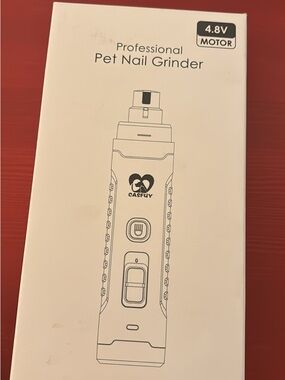 CASFUV Professional Pet Nail Grinder - White